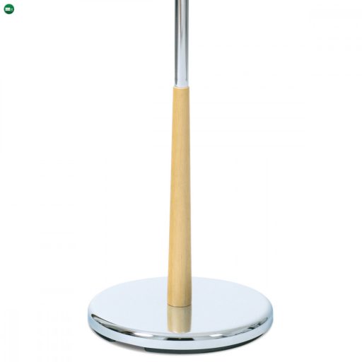 82646 Natúr színű szobainas, tömör gumifa és krómozott fém. Teherbírás 5 kg.