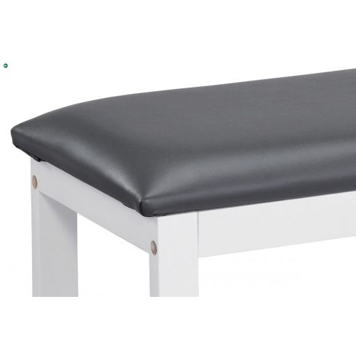 83168-06 Modern Cipőtároló Polc és Zsámoly Fehér Színben. Teherbírása 90 kg.