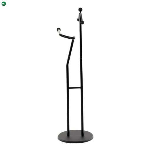 Szobainas fekete színben, magasság 110 cm, tömör kaucsukfa, fekete fém