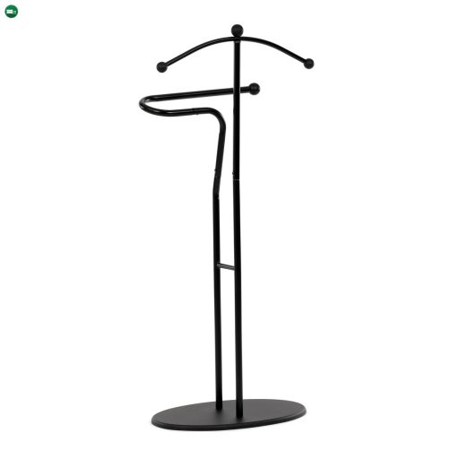Szobainas fekete színben, magasság 110 cm, tömör kaucsukfa, fekete fém