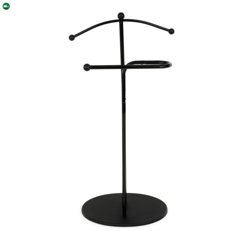 Szobainas fekete színben, magasság 110 cm, tömör kaucsukfa, fekete fém