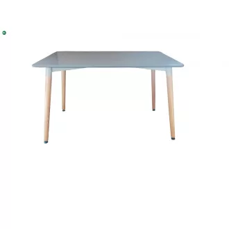   Bitonto Grande Étkezőasztal - Szürke Színben. Mdf Asztallap, Bükkfa Lábak. Méret: 120 X 80 Cm