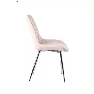 ElegánsÉtkezőszék Bézs Színben Műbőr Kárpittal