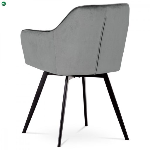 MODERN FORGÓ ÉTKEZŐSZÉK SZÜRKE BÁRSONY KÁRPITTAL DCH-425
