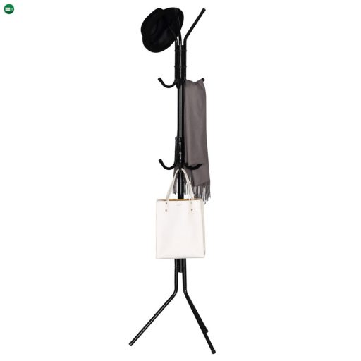 Állófogas Fekete Színben. Magasság: 170,5 cm. Teherbírás 6 kg. GD-101