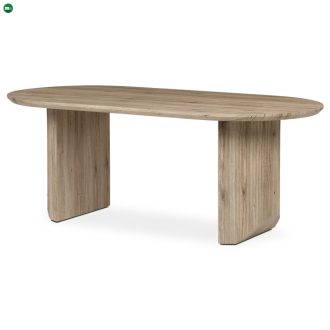   Étkezőasztal, 200x100x76 cm, MDF lap, 3D dekor tölgy san remo