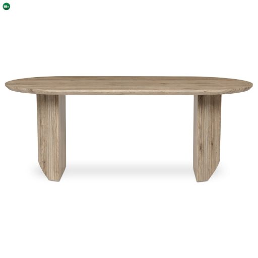 Étkezőasztal, 200x100x76 cm, MDF lap, 3D dekor tölgy san remo