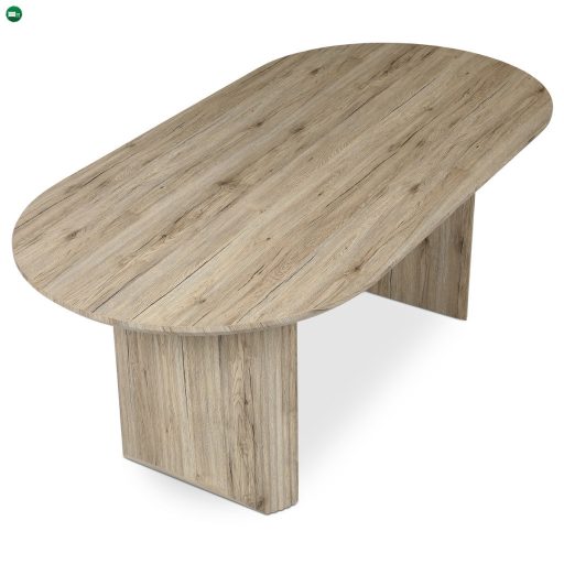 Étkezőasztal, 200x100x76 cm, MDF lap, 3D dekor tölgy san remo
