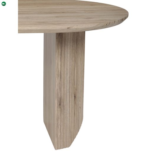 Étkezőasztal, 200x100x76 cm, MDF lap, 3D dekor tölgy san remo