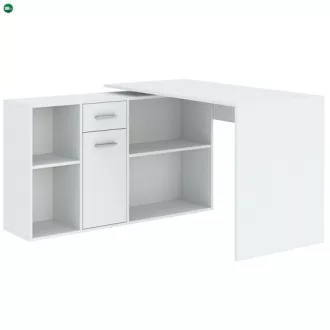 CARROLL íróasztal fehér színben, 120 cm