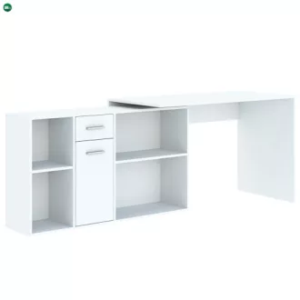 CARROLL íróasztal fehér színben, 120 cm