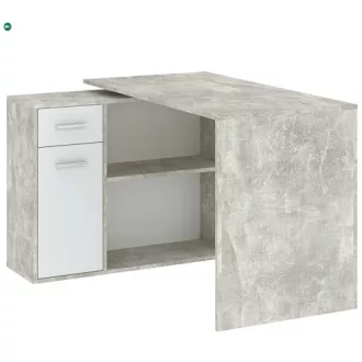 NASH íróasztal beton színben, 120 cm