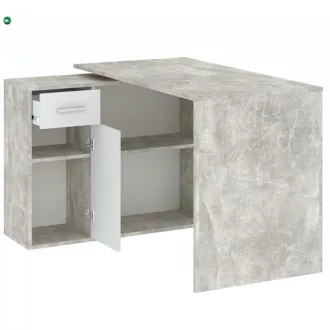 NASH íróasztal beton színben, 120 cm