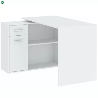 NASH íróasztal fehér színben, 120 cm