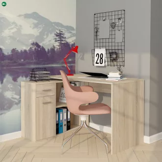NASH íróasztal tölgy színben, 120 cm