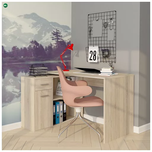 NASH íróasztal tölgy színben, 120 cm