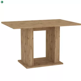   Modern Étkezőasztal Wotan Tölgy Színben. LOWA SMALL 120 cm.
