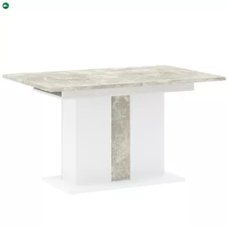 GREYS Étkezőasztal Márvány/Fehér Színben 134 cm