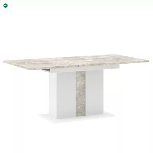 GREYS Étkezőasztal Márvány/Fehér Színben 134 cm