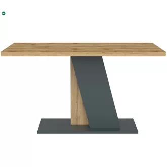 BRISTOL Étkezőasztal Tölgy/Fekete Színben 138 cm