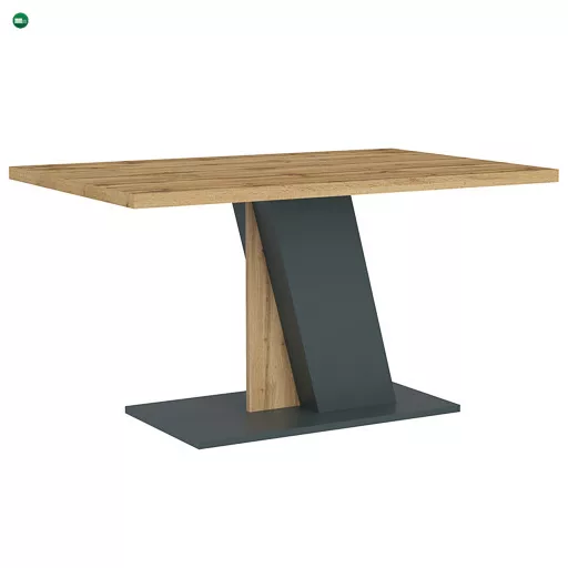 BRISTOL Étkezőasztal Tölgy/Fekete Színben 138 cm