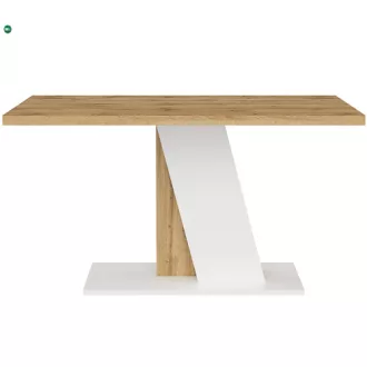 BRISTOL Étkezőasztal Tölgy/Fehér Színben 138 cm