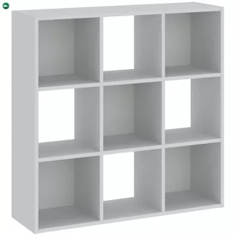 Könyvespolc 9 Rekeszes Fehér Színben CATCHY 91 cm