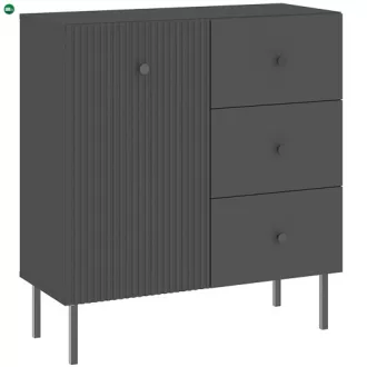 Elegáns komód fekete színben VIENA 91 cm