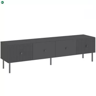 Tv Állvány Fekete Színben. VIENA LOWBOARD 180 cm.