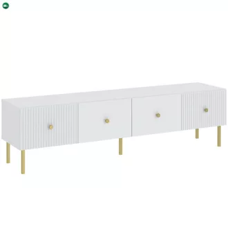 Tv Állvány Fehér Színben. VIENA LOWBOARD 180 cm.