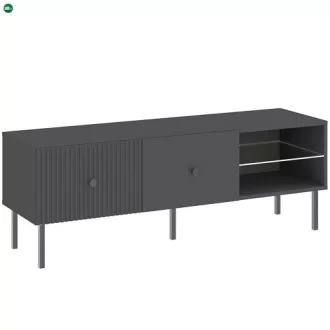 Tv Állány Fekete Színben. VIENA LOWBOARD 135 cm.