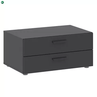 BASIC 2 Fiókos Alsószekrény Antracit Színben. 74 cm.