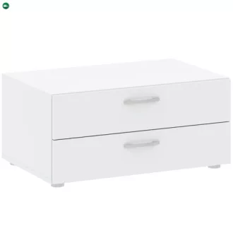 BASIC komód fehér színben, 74 cm, 2S