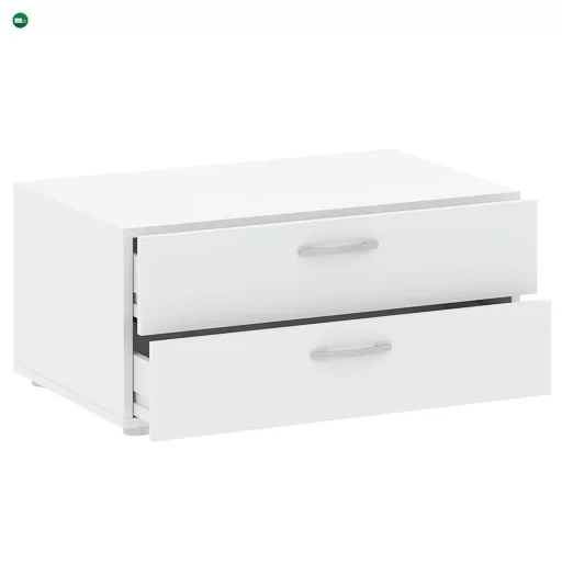 BASIC komód fehér színben, 74 cm, 2S