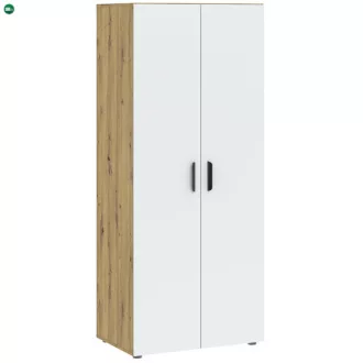 BASIC Ruhásszekrény Tölgy/Fehér Színben 74 cm 2D
