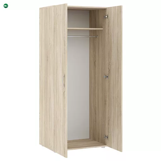 Kétajtós Vállfás Ruhásszekrény WARDROBE 2D