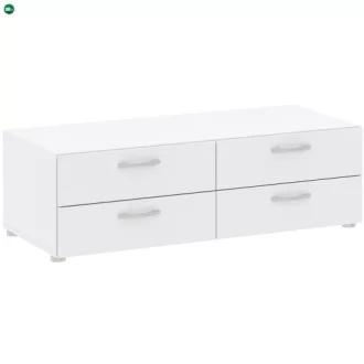 BASIC komód fehér színben, 110 cm, 4S