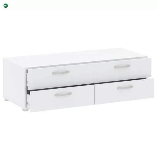 BASIC komód fehér színben, 110 cm, 4S