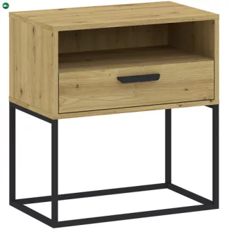 Éjjeliszekrény Fiókkal Tölgy Színben CADRO NR4 60 cm