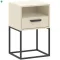 CABINET éjjeliszekrény bézs/fekete színben, 40 cm