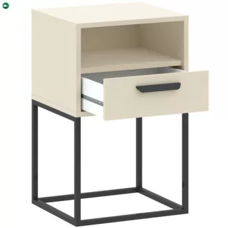 CABINET  Éjjeliszekrény Beige/Fekete Színben 40 cm