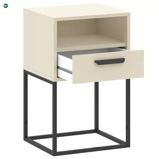 CABINET  Éjjeliszekrény Beige/Fekete Színben 40 cm