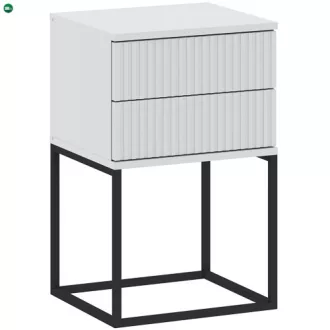   Éjjeliszekrény 2 Fiókkal Fehér Színben CADRO NR8 40 cm PUSH