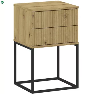   Éjjeliszekrény 2 Fiókkal Tölgy Színben CADRO NR8 40 cm PUSH