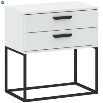 Éjjeliszekrény 2 Fiókkal Fehér Színben CADRO NR6 60 cm