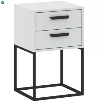 Éjjeliszekrény 2 Fiókkal Fehér Színben CADRO NR9 40 cm