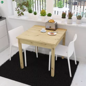 SENDI Étkezőasztal Tölgy Színben 80 cm