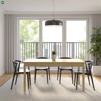 SENDI Étkezőasztal Tölgy Színben 160 cm