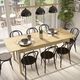 SENDI Étkezőasztal Tölgy Színben 160 cm