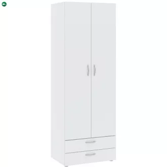 BASIC Gardróbszekrény Fehér Színben 74 cm